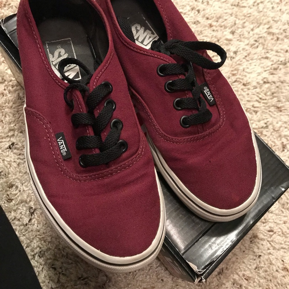 Maroon Vans